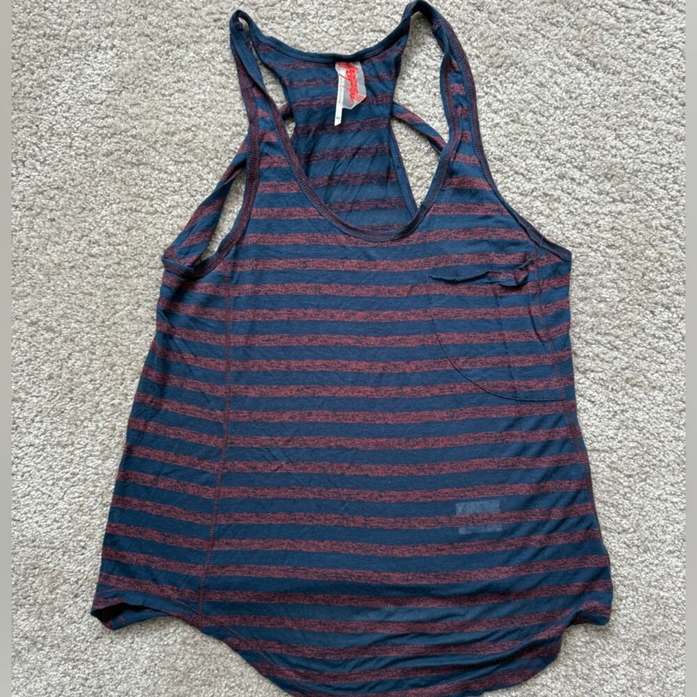 Free People Striped Racerback Tank